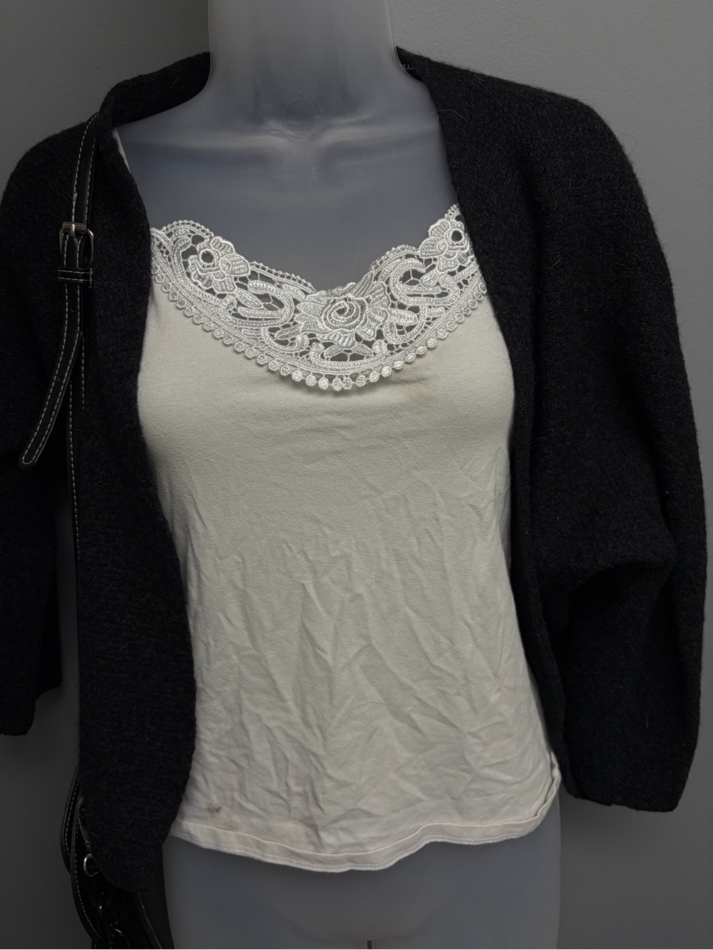 Brandy Melville Black Open-Front Cardigan
